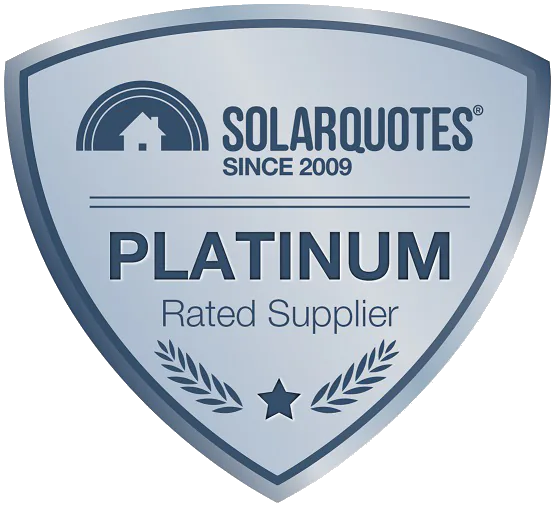 SolarQuotes Platinum rating SolarQuotes Platinum rated installer logo